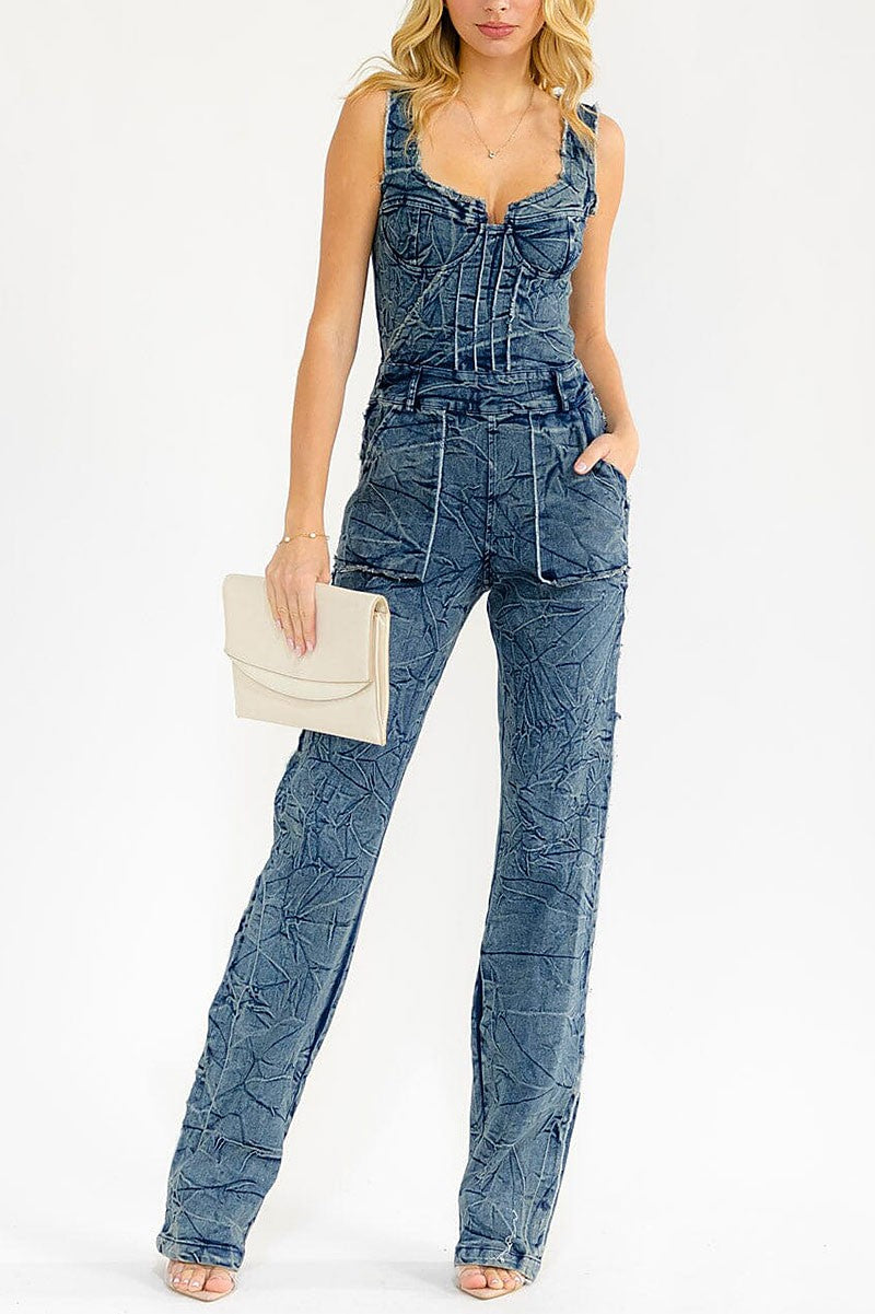 Hannah Denim Jumpsuit