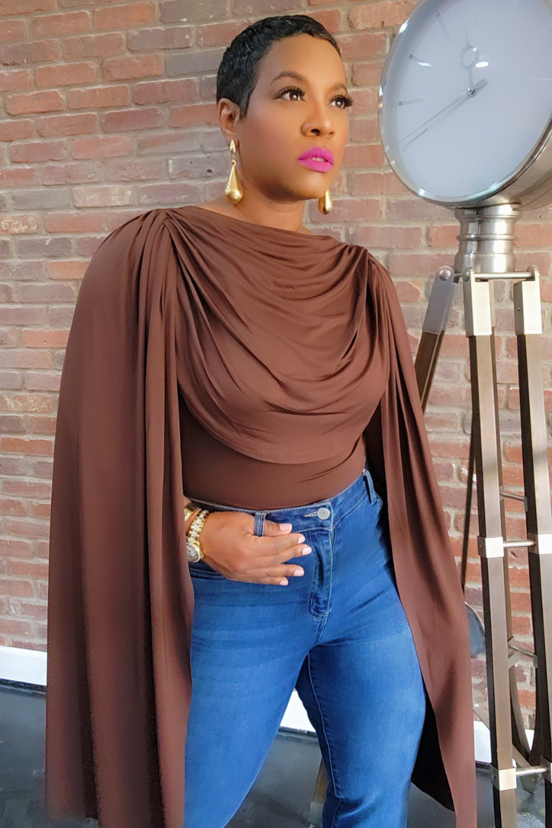 Fly Girl Bodysuit (Brwn)