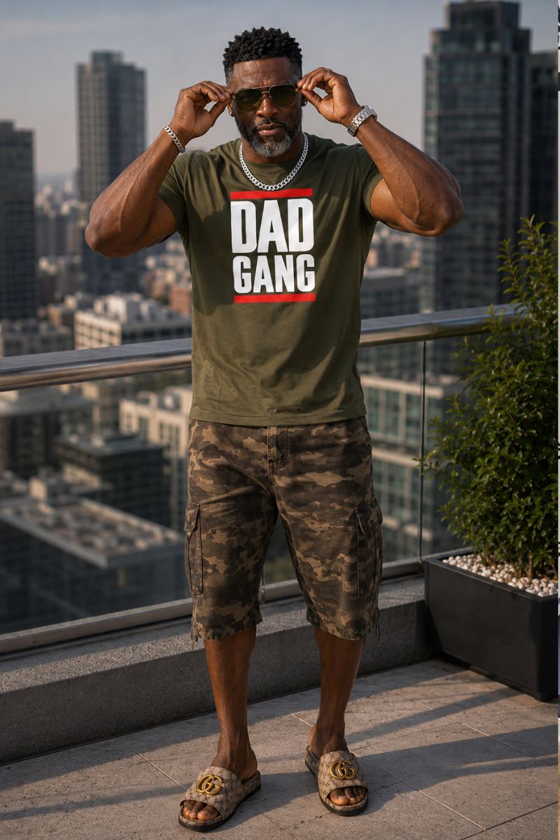 Dad Gang T-shirt -Olive