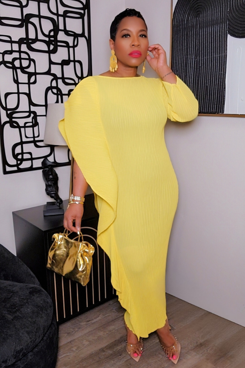 Ruth Maxi Dress (yllw)