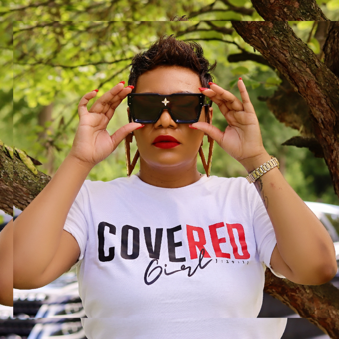 Covered Girl J:29:11 T-shirt (White)