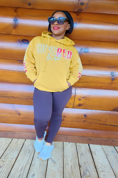 Limited Edition Covered Girl Hoodie (Mustard)  Avail For Pre-Order -Ships on Or Before 11/29