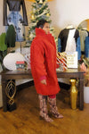 Beary Good Sherpa Coat (Crimson)