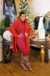 Beary Good Sherpa Coat (Crimson)