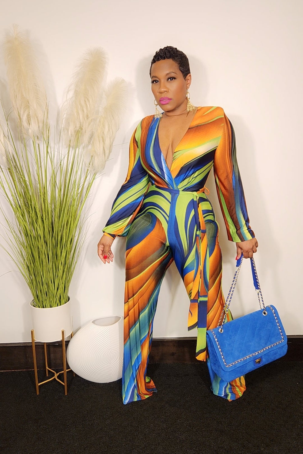 Selena Jumpsuit (Blue)