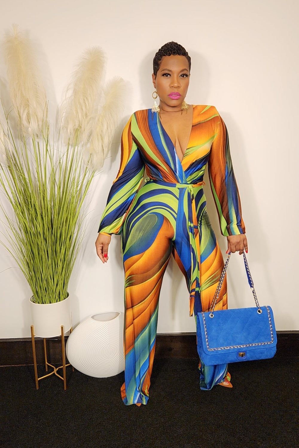 Selena Jumpsuit (Blue)