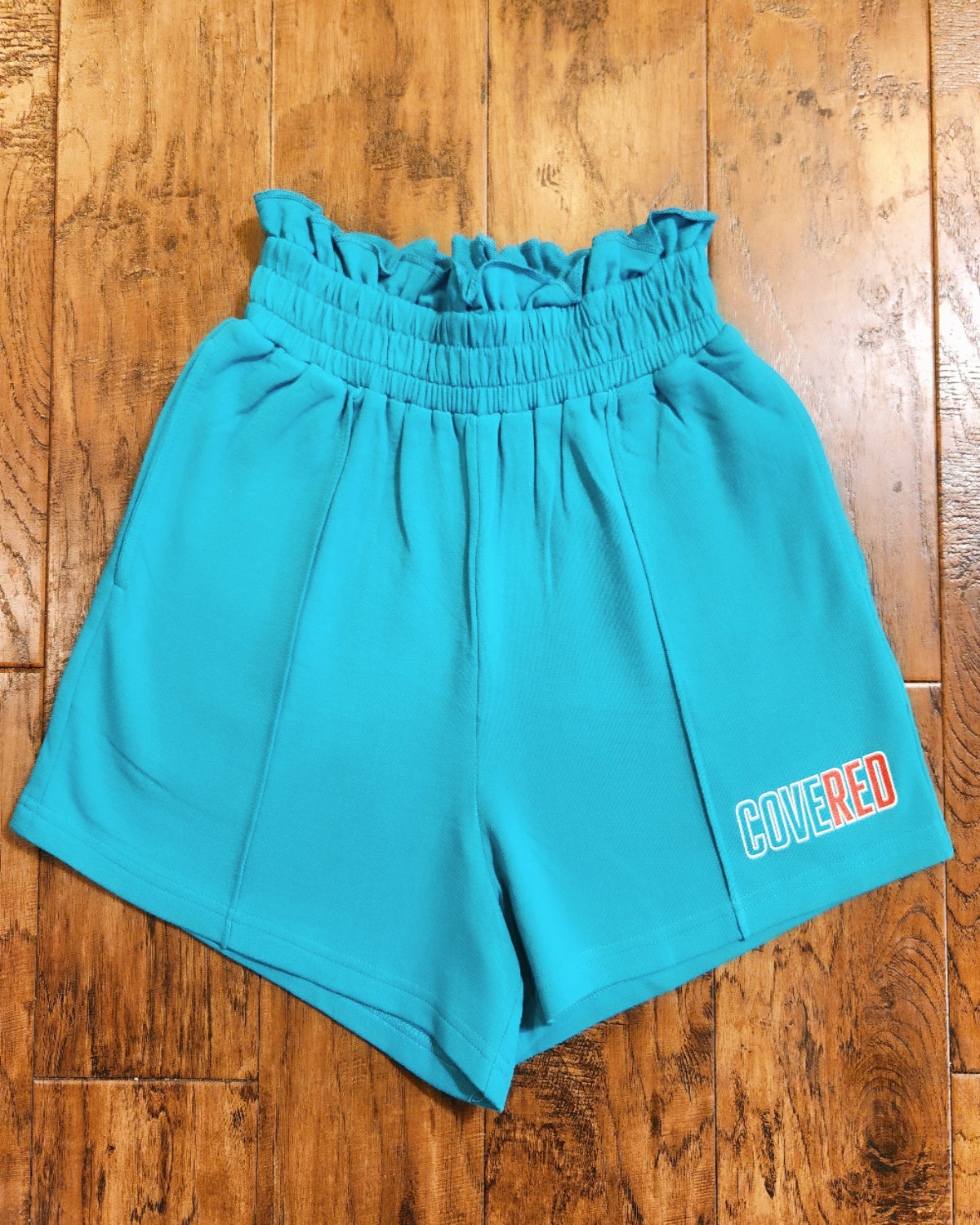 Covered Short Set- Teal(SS)