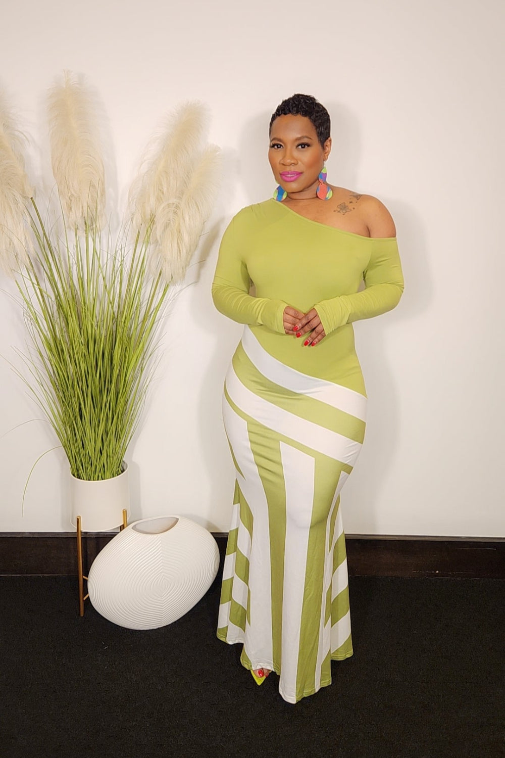 Farrah Maxi Dres (Green)