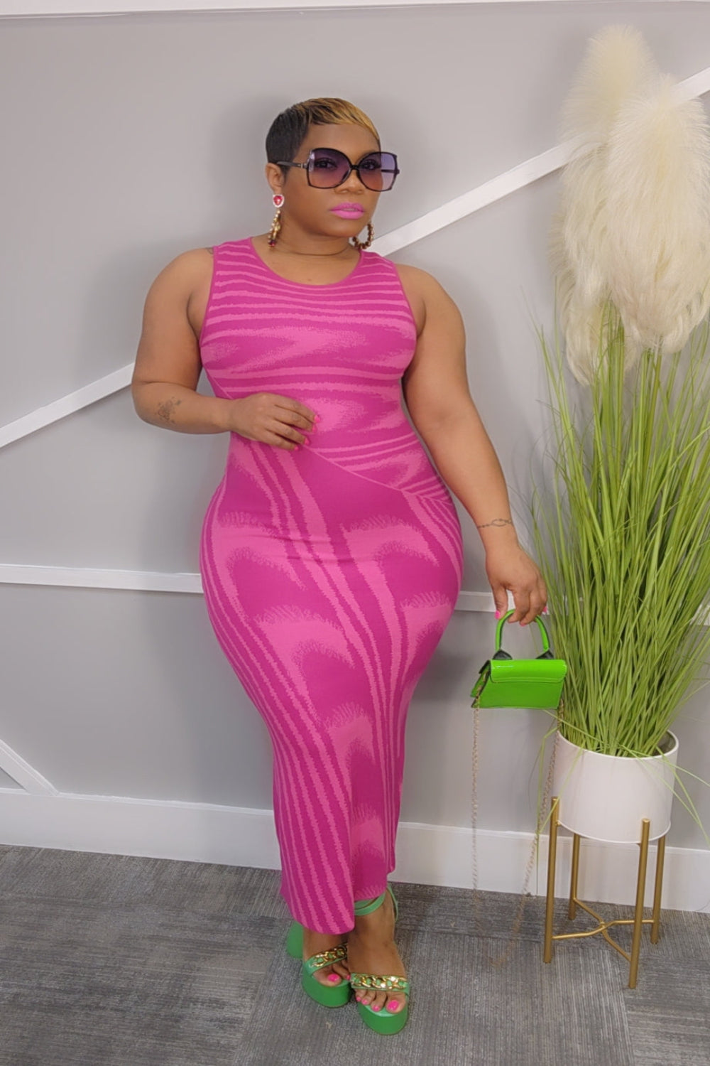 Whitney (Pink) Maxi Dress