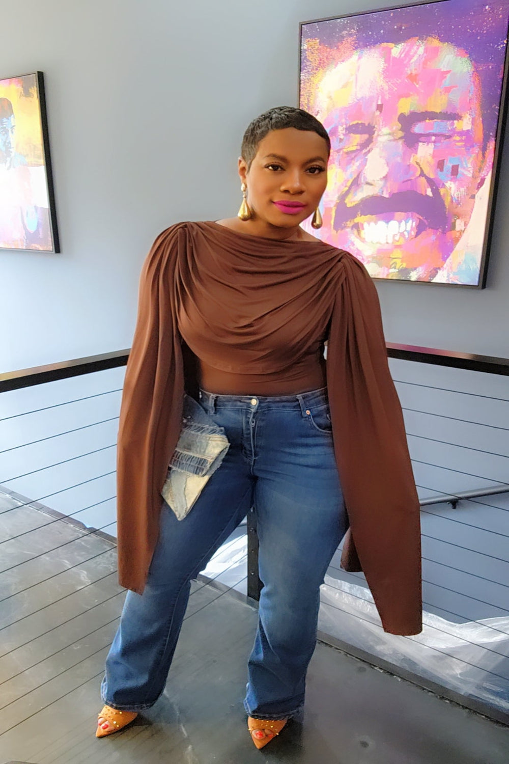Fly Girl Bodysuit (Brwn)
