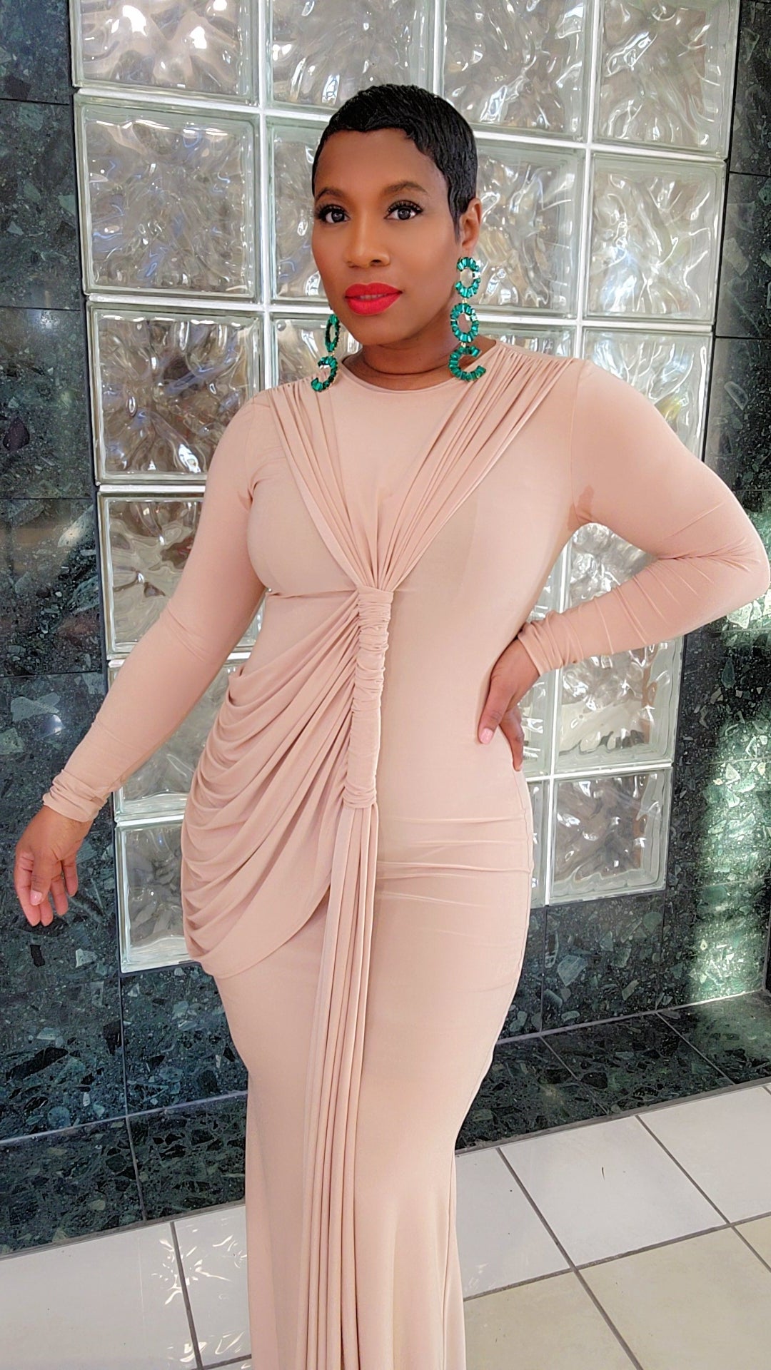 Dream Girl Maxi Dress (Nude)