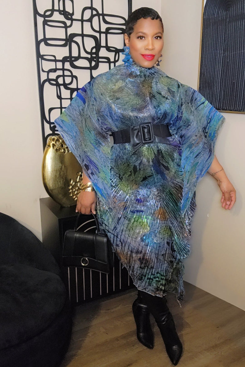 Esther Midi Dress (blue)
