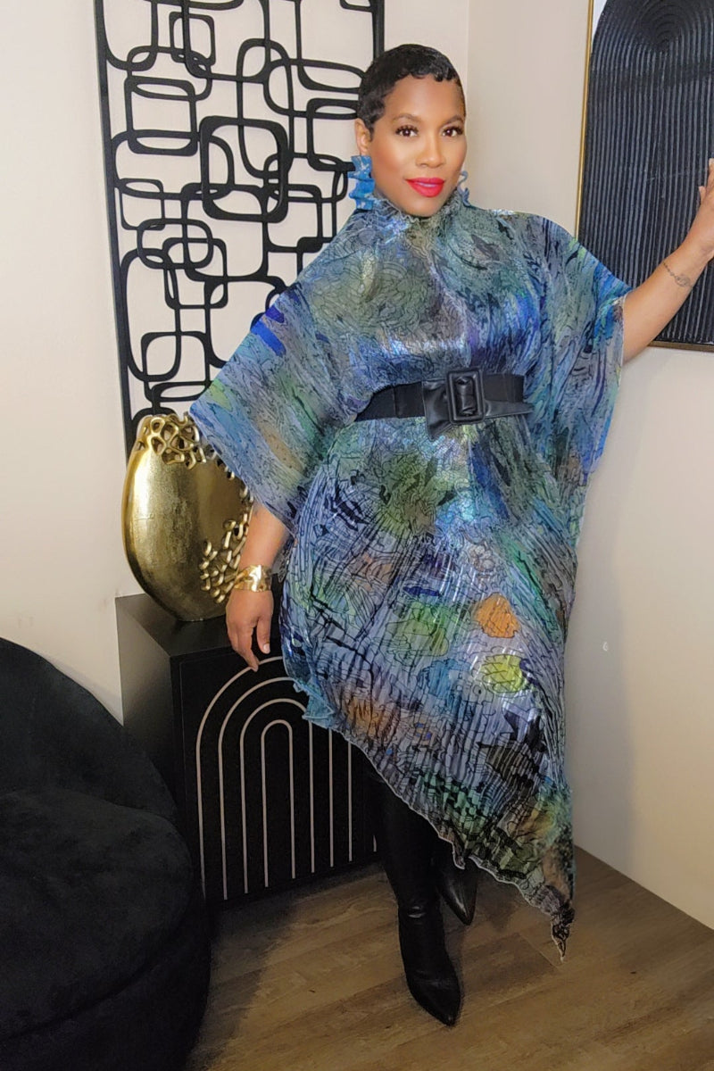 Esther Midi Dress (blue)