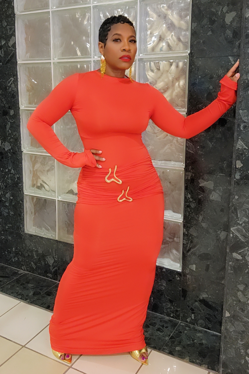 Bianca Maxi Dress (red)