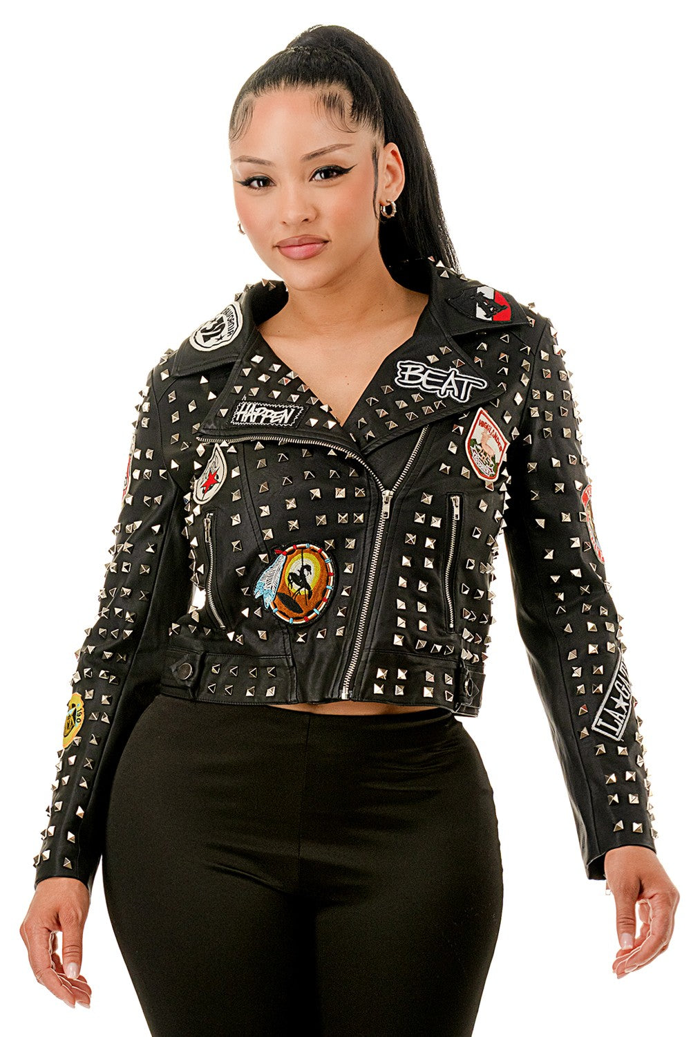 Mrs. T Leather Jacket