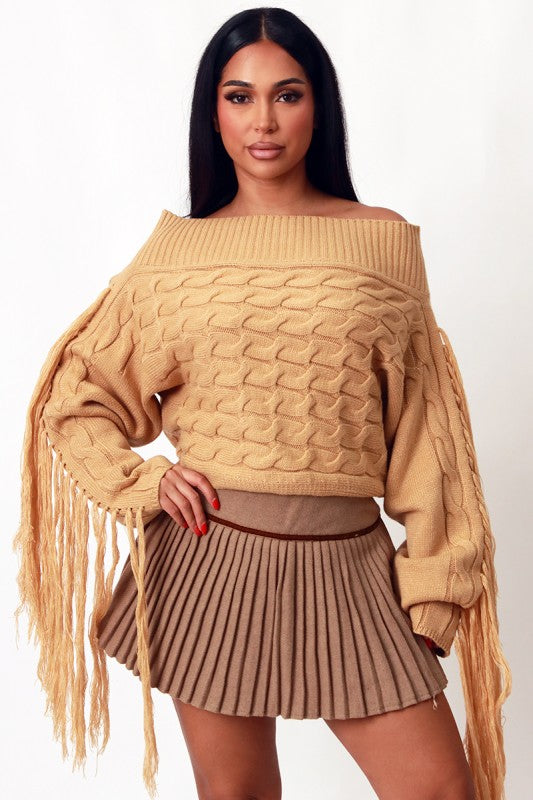 Enchanting Knit Sweater (Tan)