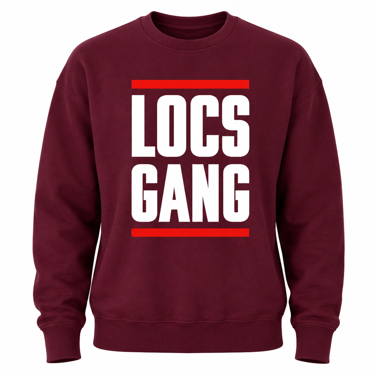 Locs Gang Sweatshirt (burgundy)