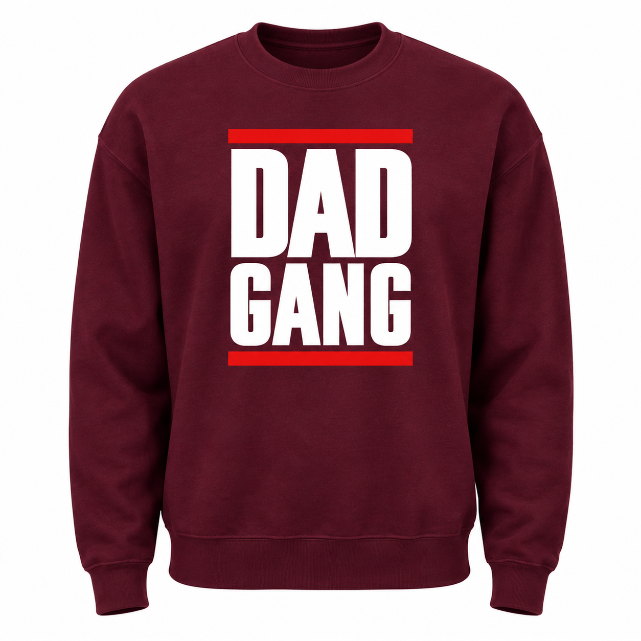 Dad Gang Sweatshirt (burgundy)