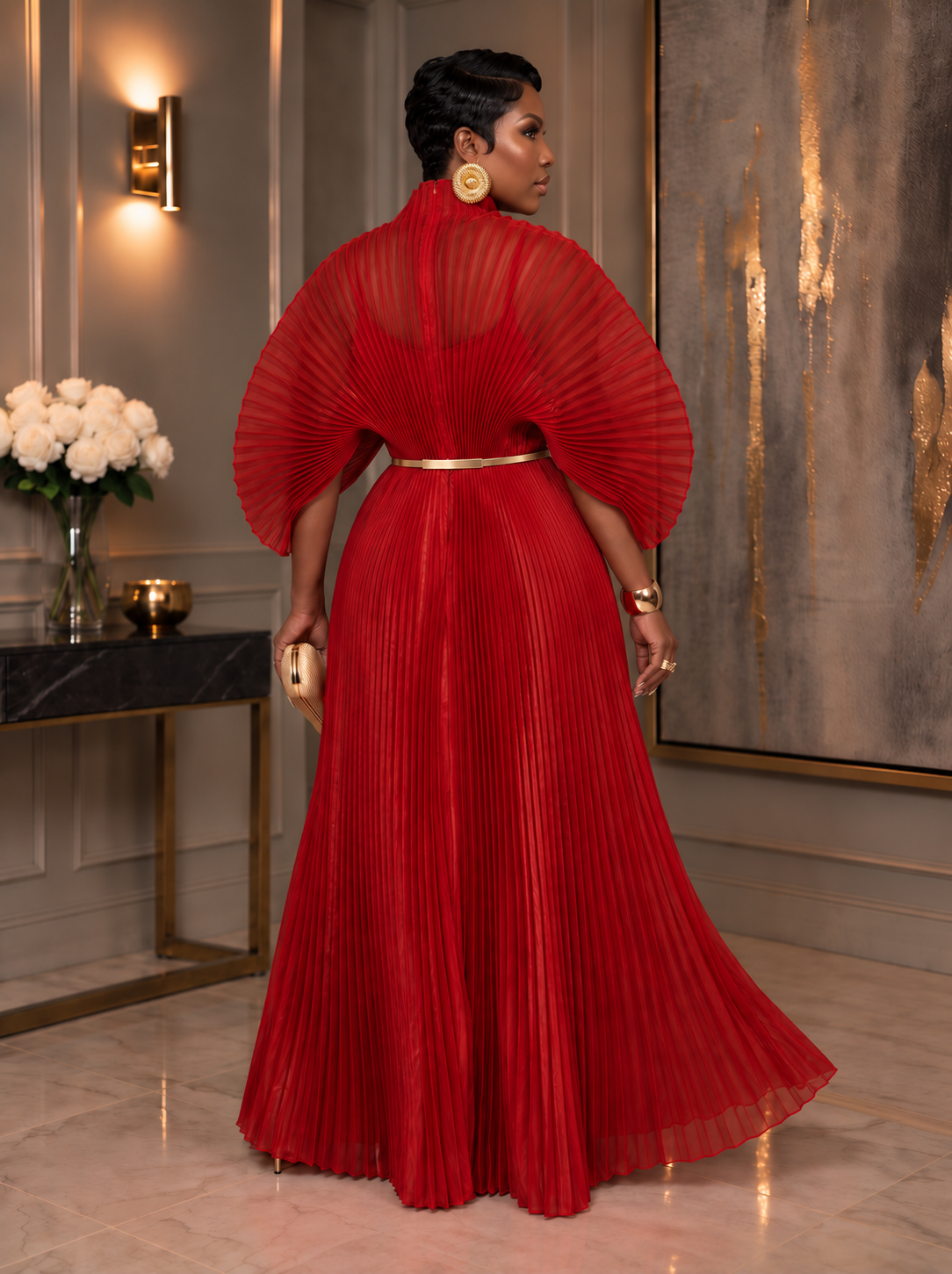 Deborah Maxi Dress (red)
