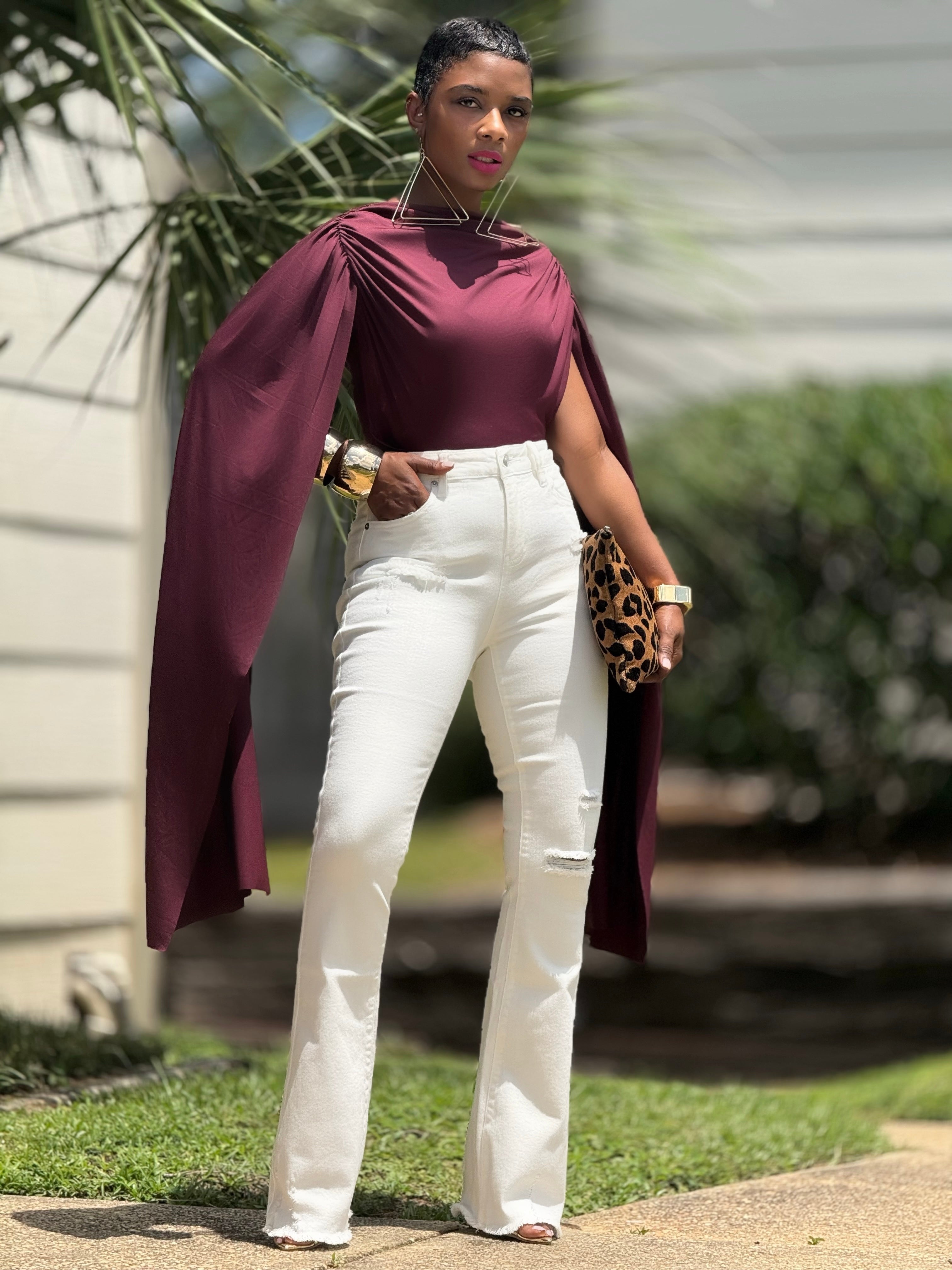 Fly Girl Bodysuit (maroon)