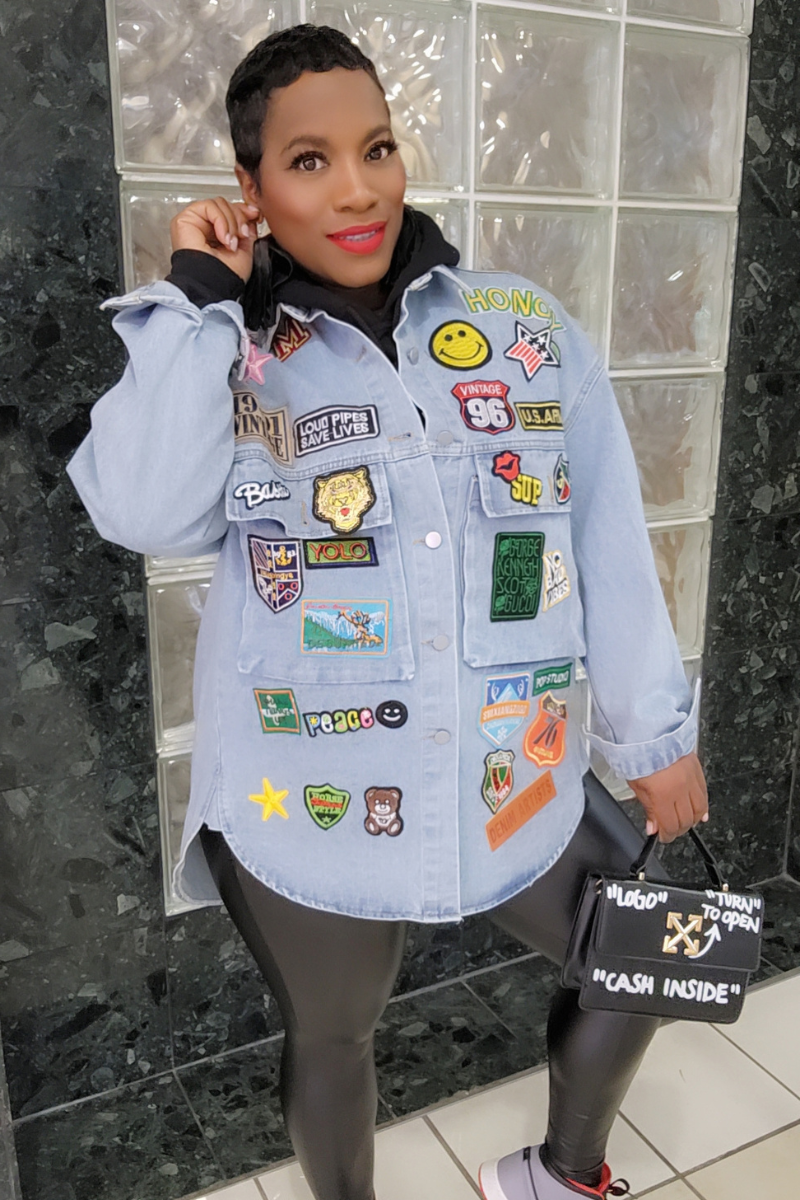 In My Mood Denim Shirt Dress(Blu)k