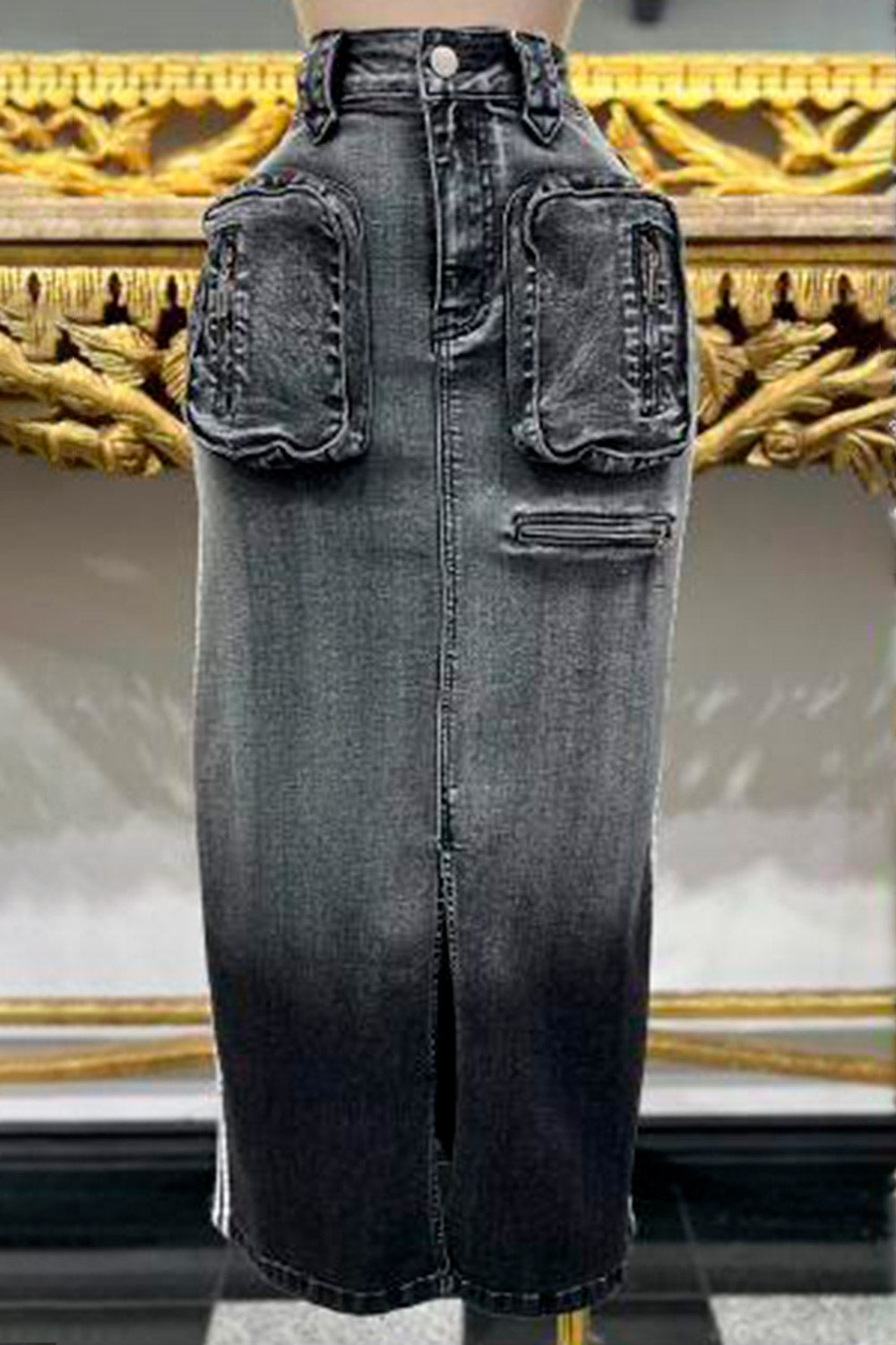 Fast Track Denim Skirt