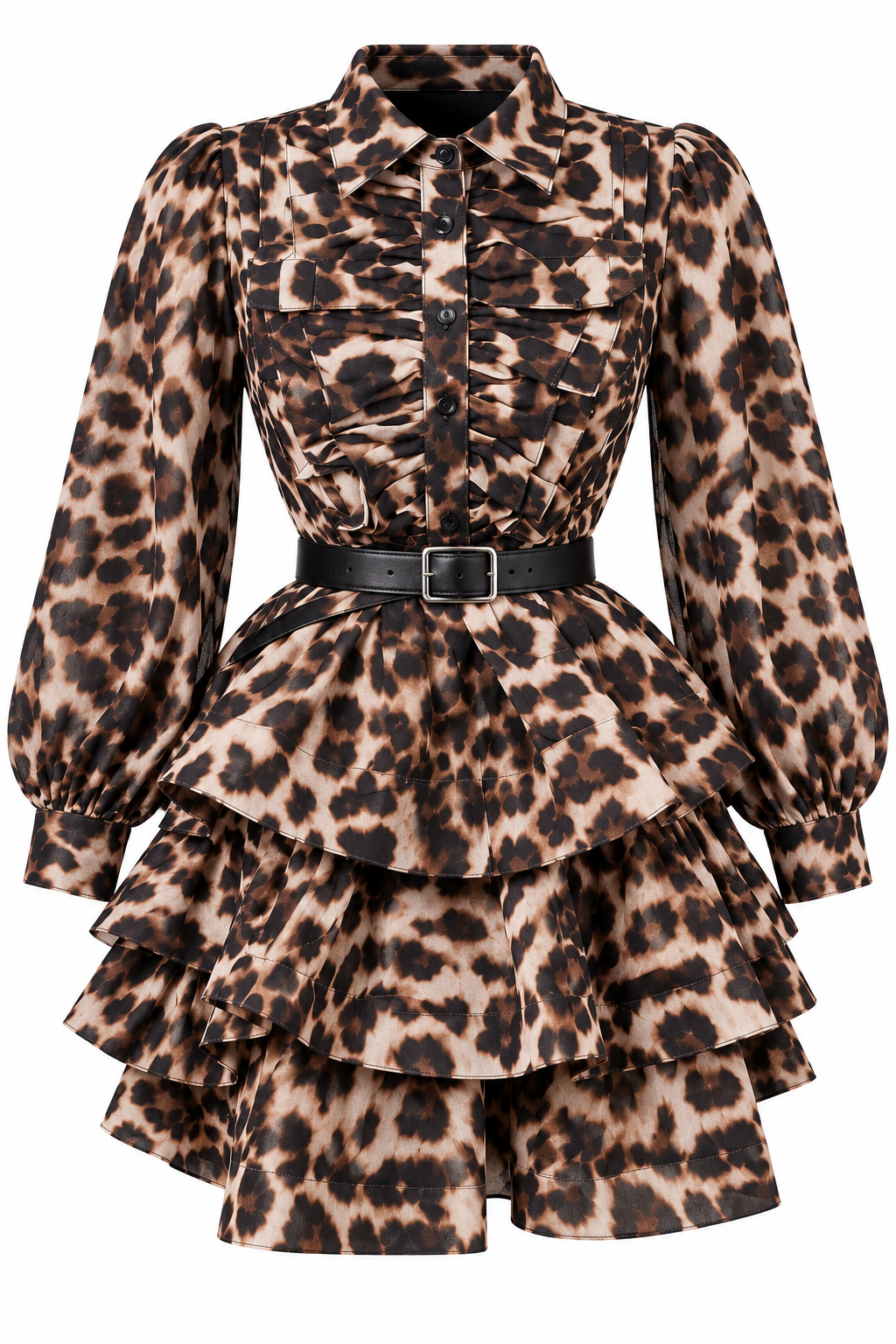 Eva Midi Dress- Leopard