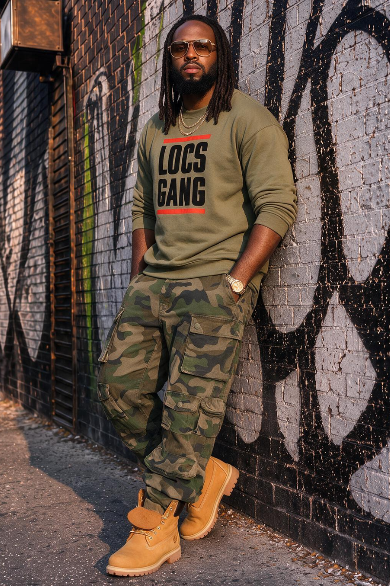 Locs Gang Sweatshirt (olive)