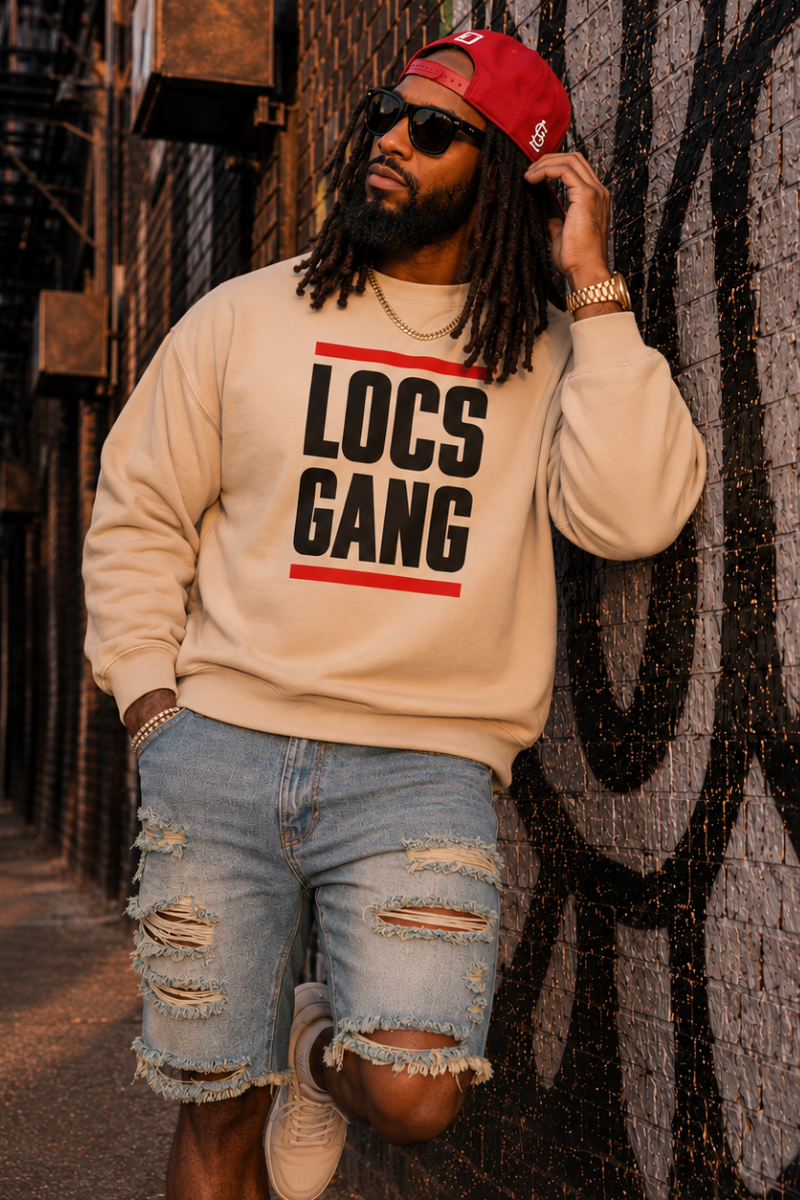 Locs Gang Sweatshirt (tan)
