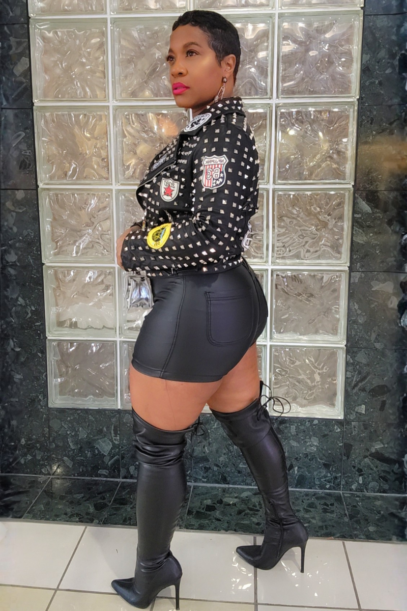 Mrs. T Leather Jacket