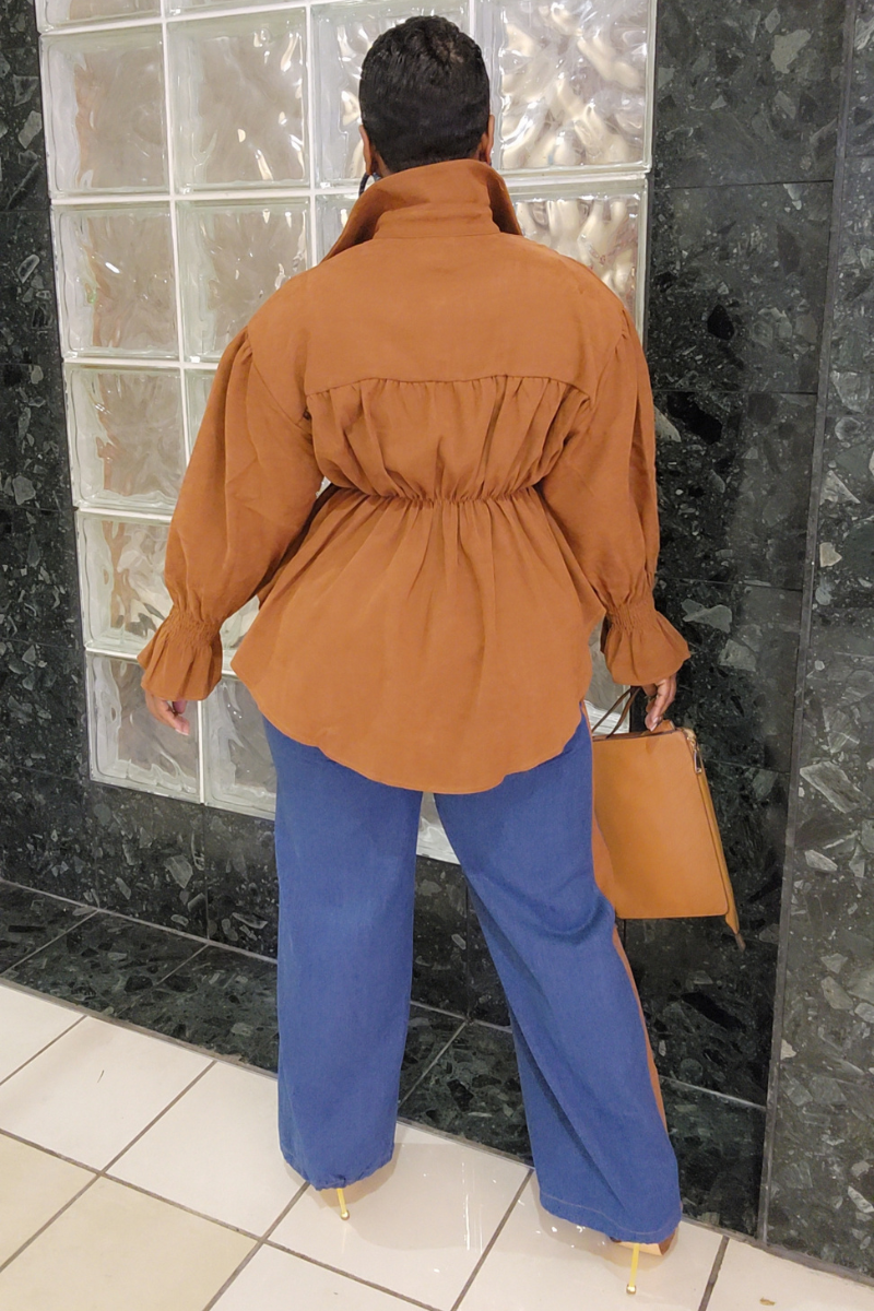 Mz. Carter Denim Set (Brown)
