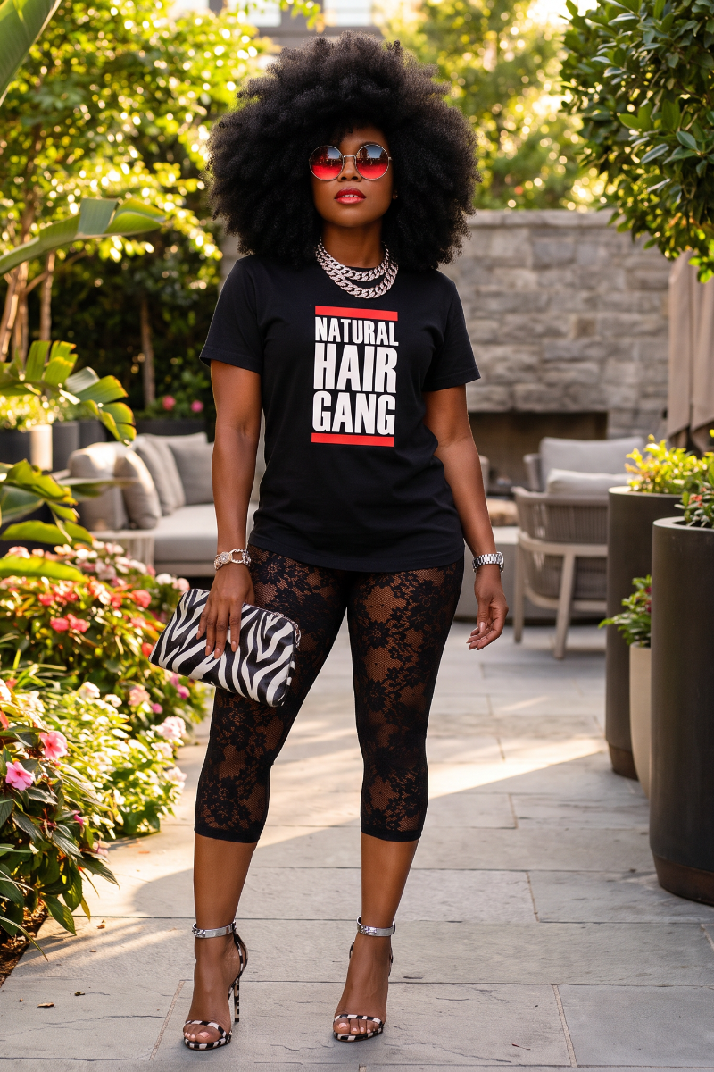 Natural Hair Gang T-shirt (Blk)
