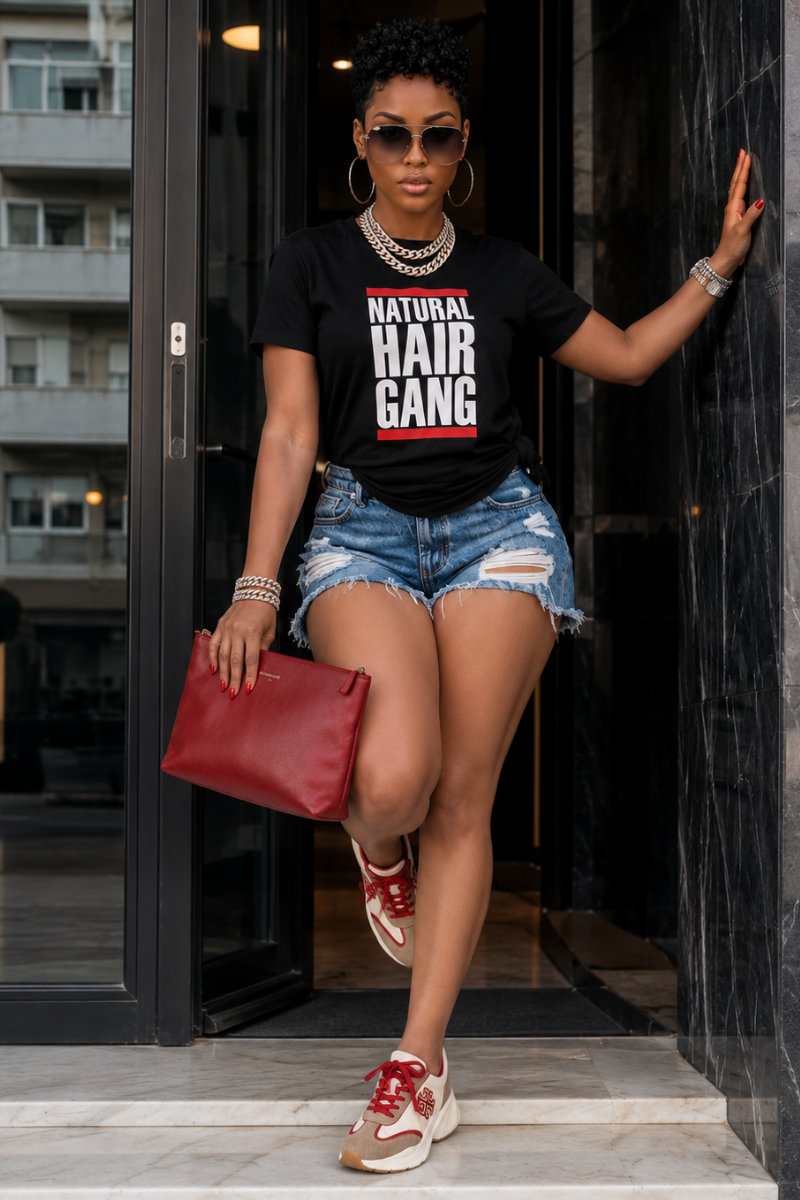 Natural Hair Gang T-shirt (Blk)