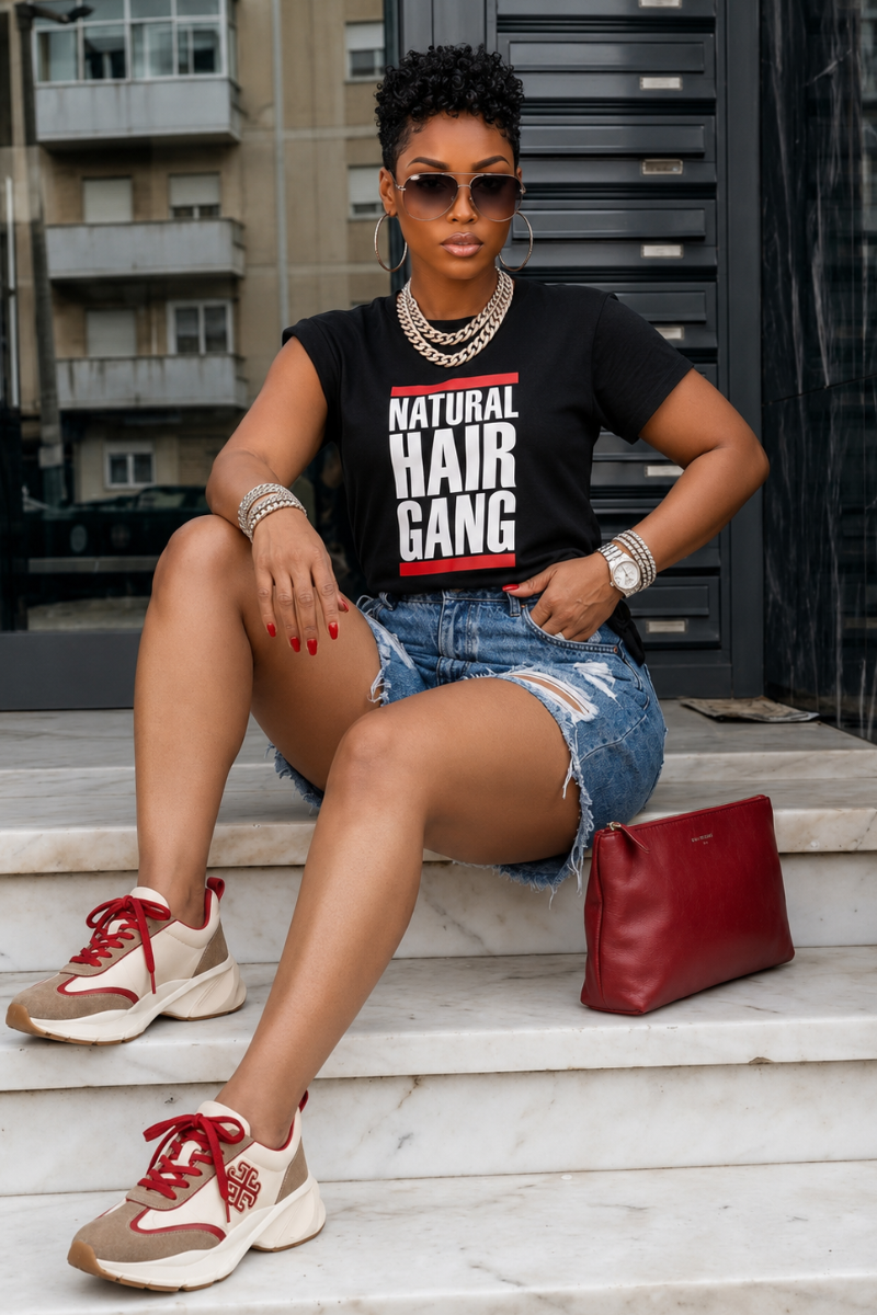 Natural Hair Gang T-shirt (Blk)