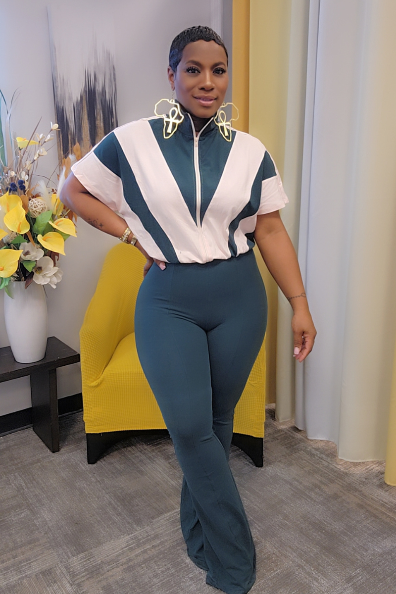 In The Right Direction Jumpsuit (grn)