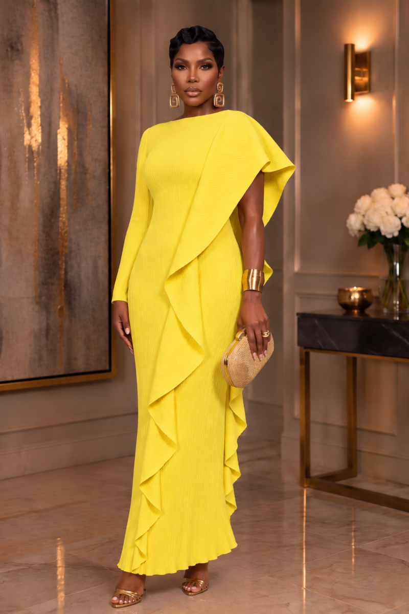 Ruth Maxi Dress (yllw)