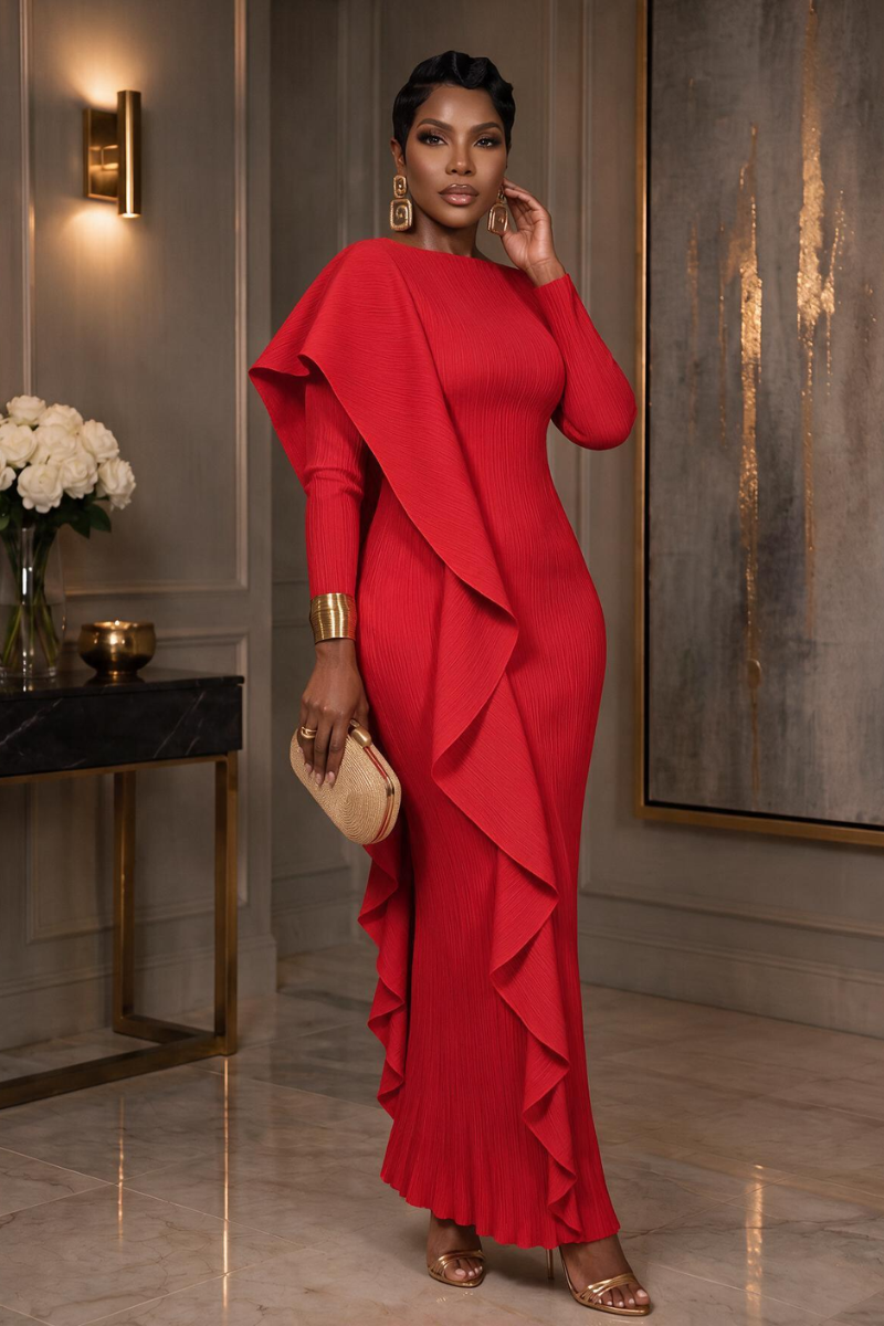 Ruth Maxi Dress (red)