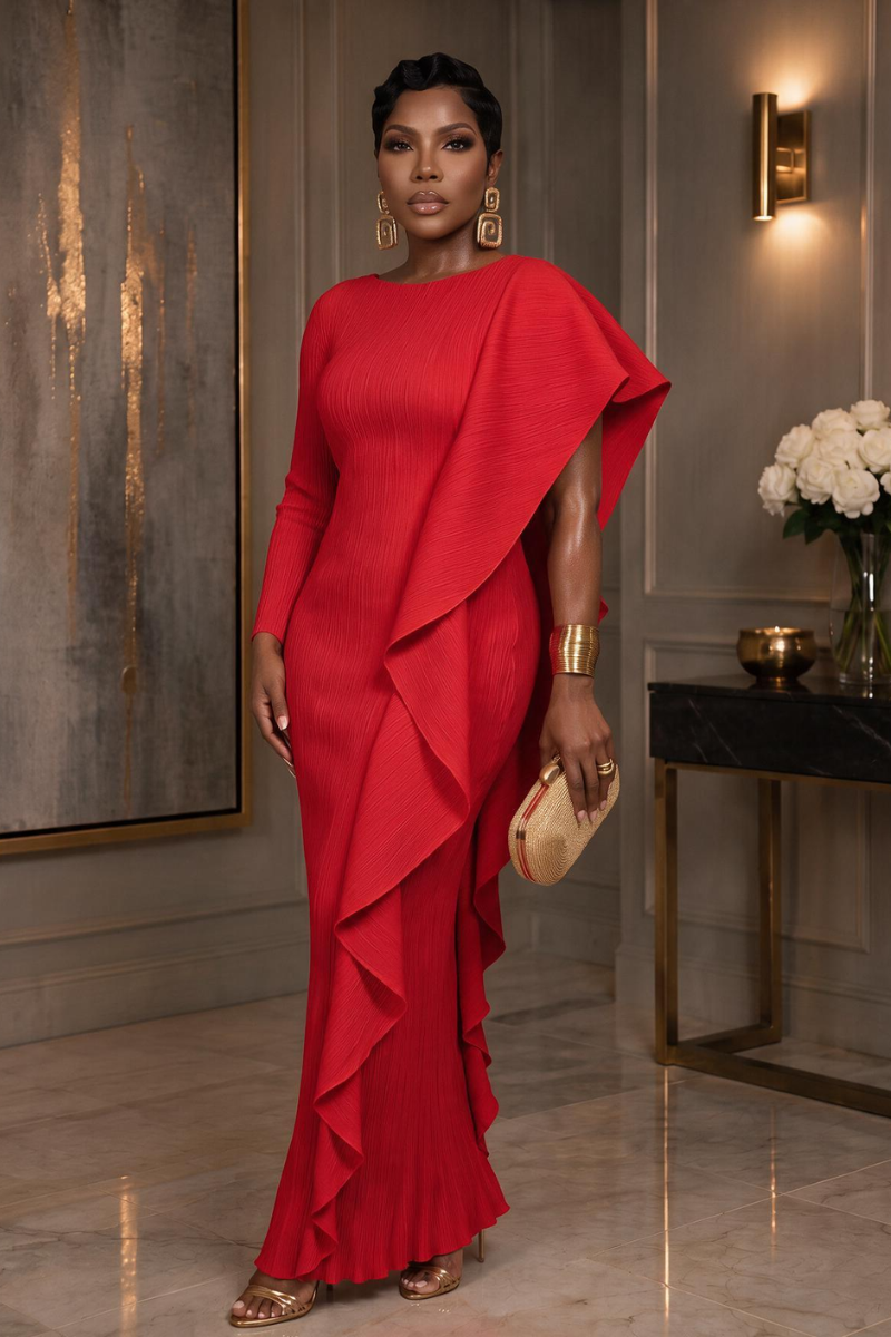 Ruth Maxi Dress (red)