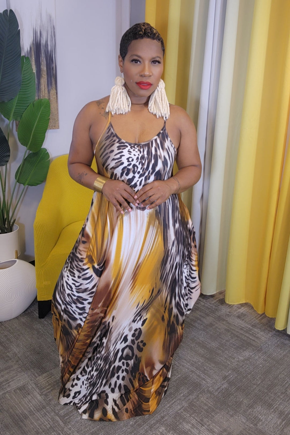 Lela Maxi Dress (Grey)