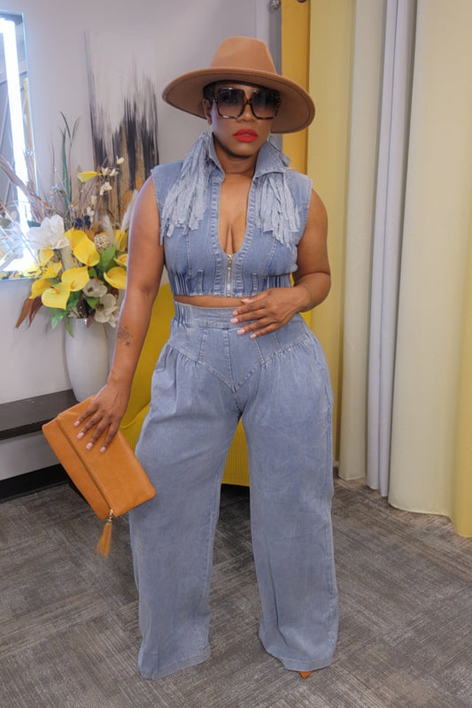 "Towanna" Denim Set (Ships on or before 8/29) RESTOCK