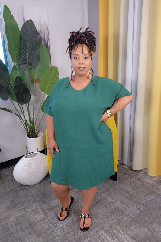 Just Chill Tshirt Dress (grn)