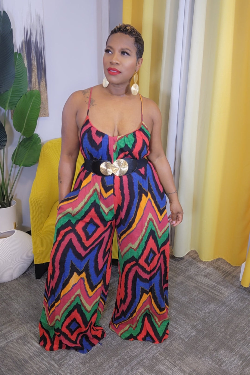 "Kendra" Wide Leg Jumpsuit (Ships on or Before 7-18)