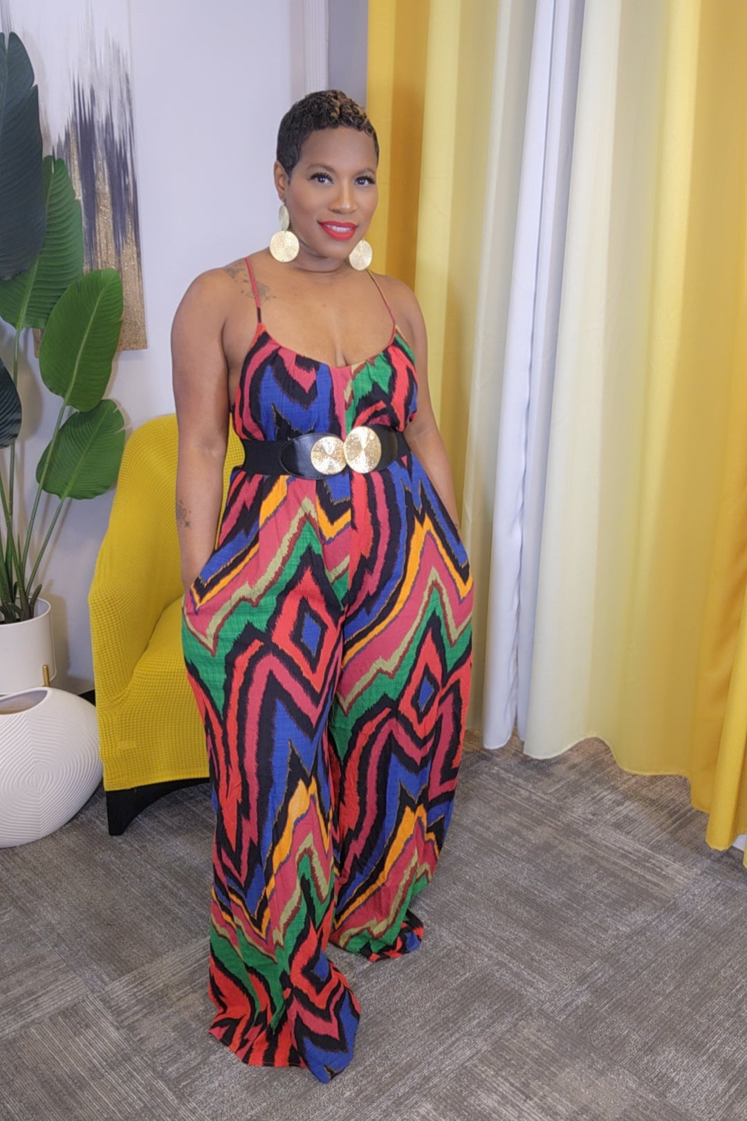 "Kendra" Wide Leg Jumpsuit (Ships on or Before 7-18)