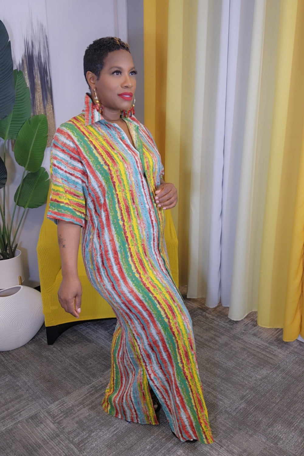 "Audrey" Maxi Shirt Dress