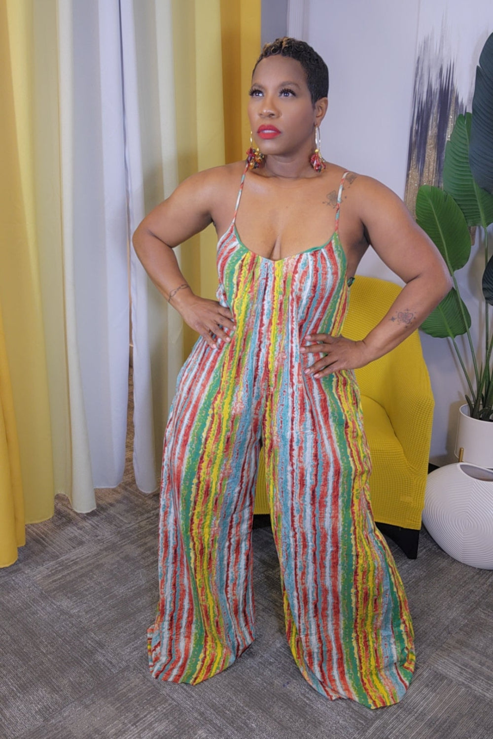 "Audrey" Wide Leg Jumpsuit (Ships on or Before 7-18)