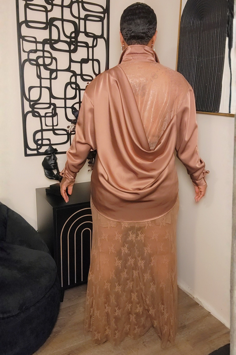 Miriam Skirt Set (Champagne)