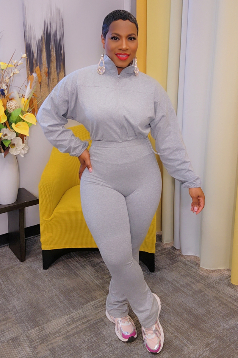 Lucy Highwaist Jogger Set (grey)