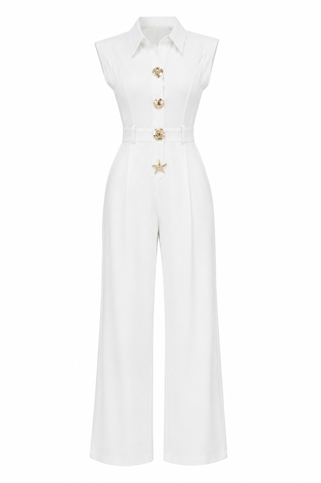 Pure Intentions Jumpsuit-White