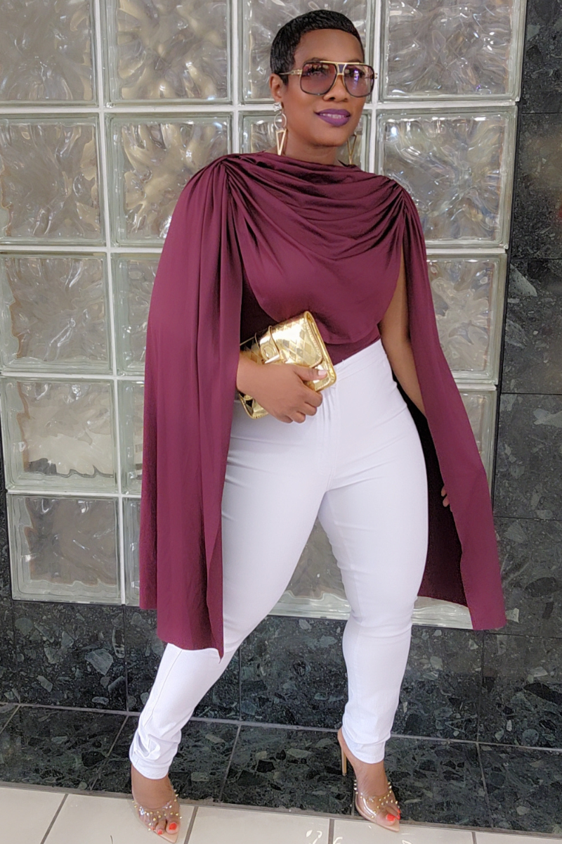 Fly Girl Bodysuit (maroon)