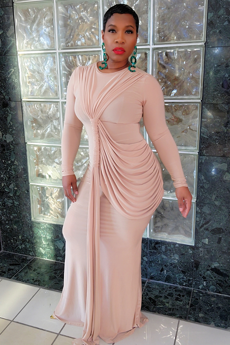 Dream Girl Maxi Dress (Nude)